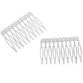 thumbnail image 3 of Peine de pelo de metal blanco Sunnimix Paquete de 10 Bricolaje Nupcial Velo de Novia, 3 of 8