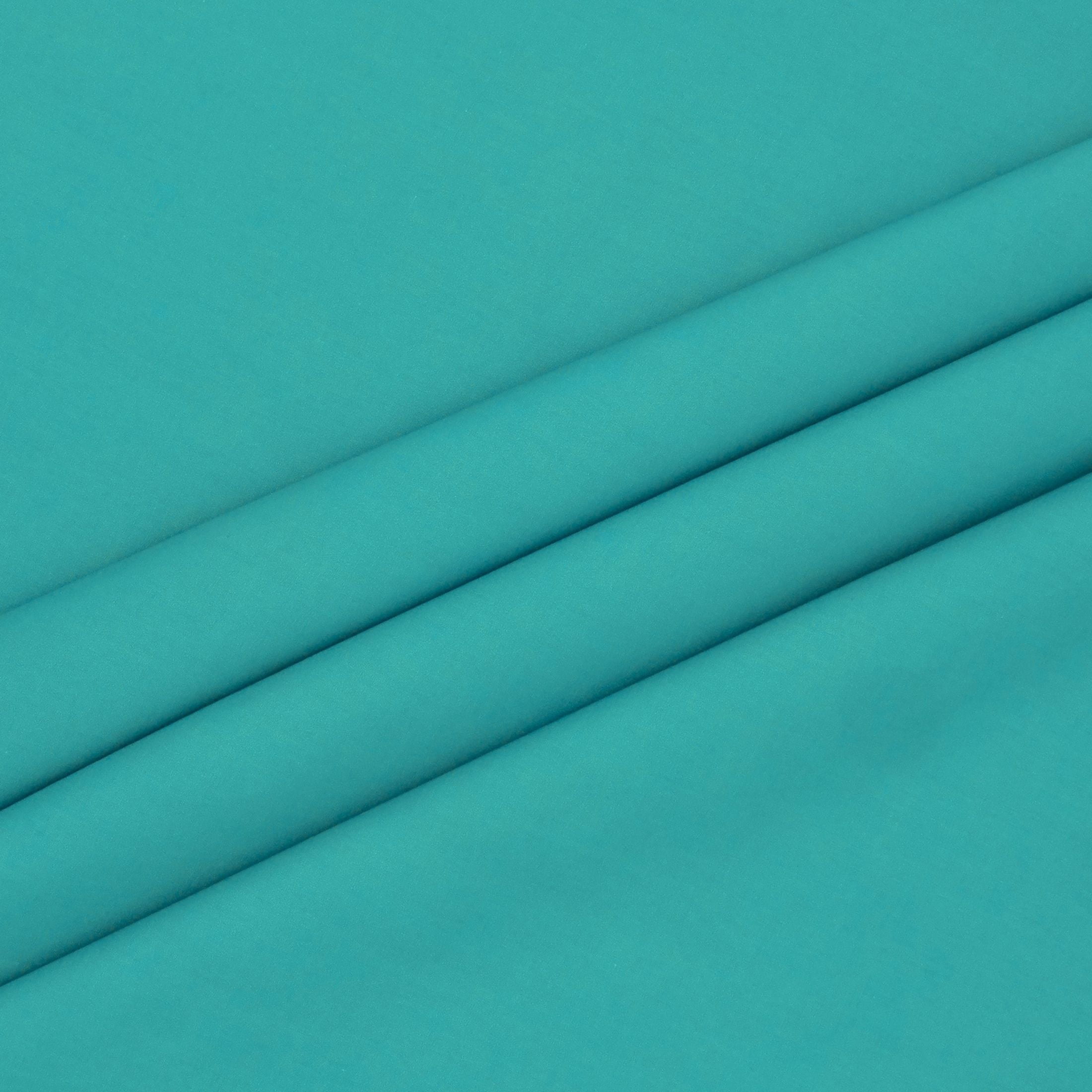 Shason Textile 2 Yard Cut Poly Cotton Fabric, Teal, 44" Wide for Craft & Quilting Projects