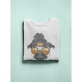 thumbnail image 3 of Pug Hipster Sweatshirt Women -Image by Shutterstock, Female 5X-Large, 3 of 4