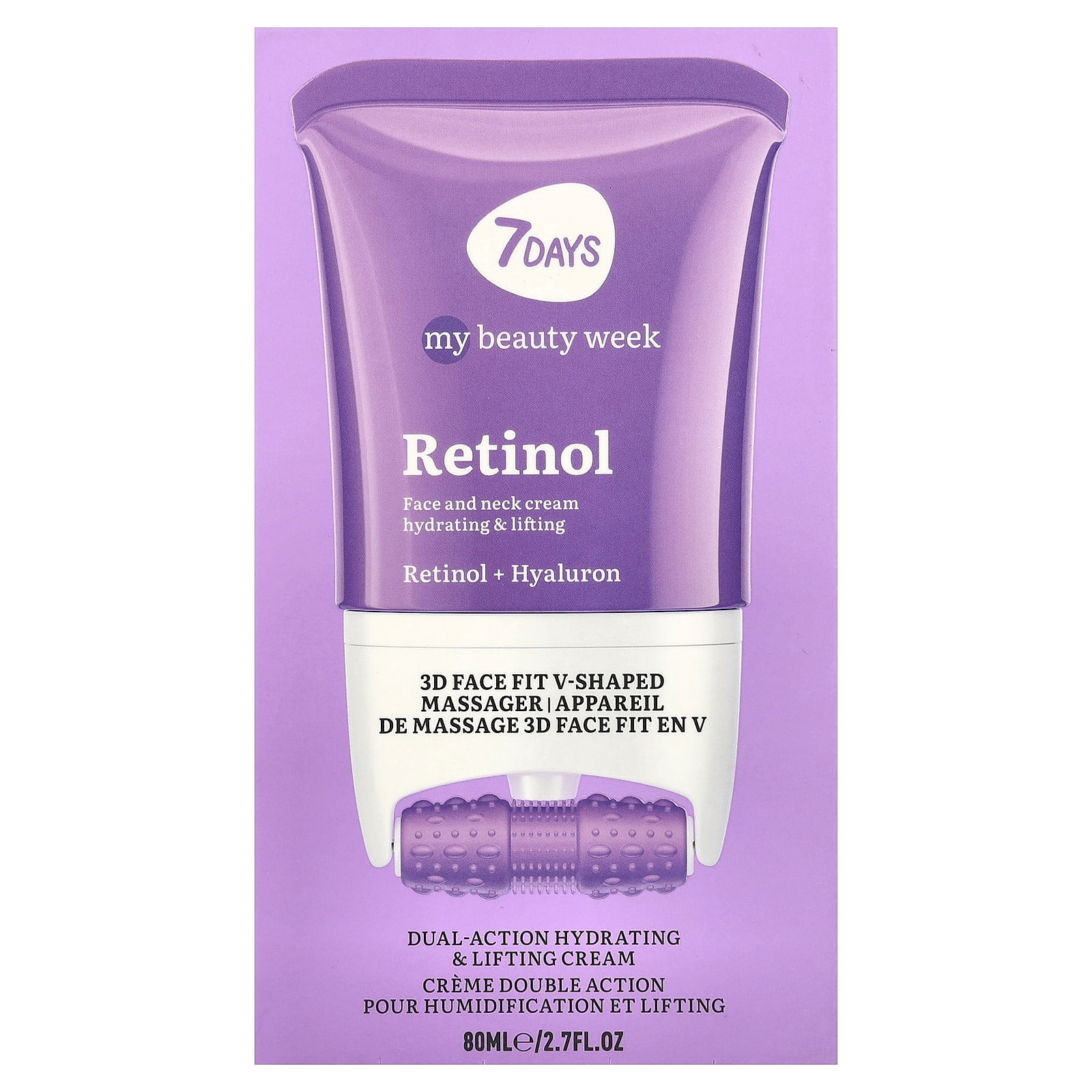 7Days Beauty Retinol, Dual-Action Hydrating & Lifting Cream, 2.7 fl oz (80 ml)