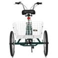 thumbnail image 3 of Lilypelle Folding Tricycle, 20" Three Wheel Bicycle for Adult, 7 Speed Adult Tricycle,Trike Cruiser With Big Basket for Exercise Shopping Picnic Outdoor Activities,Green, 3 of 8