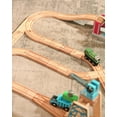 thumbnail image 5 of SainSmart Jr. Wooden Train Track 52 PCS, Track Expansion Compatible with All Major Brands Toddler Railway Toy Train Set Boys Train Set 3+, 5 of 5