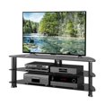 thumbnail image 2 of CorLiving Laguna Black Glass and Metal TV Stand with Open Shelves for TVs up to 65" - Contemporary TV Table and Stand TV, 2 of 6