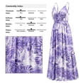 thumbnail image 3 of Vestido de verano con tirantes finos para mujer, cuello en V, cintura alta, sin espalda, vestido floral, vestidos de fiesta y playa, 3 of 6