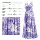 thumbnail image 3 of Vestido de verano con tirantes finos para mujer, cuello en V, cintura alta, sin espalda, vestido floral, vestidos de fiesta y playa, 3 of 6