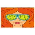 thumbnail image 4 of 70s Party Ceramic Toothbrush Holder, Red Haired Girl with Sunglasses Retro Typography Hippie with Love and Peace Print, Decorative Versatile Countertop for Bathroom, 4.5" X 2.7", Multicolor, 4 of 4