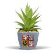 thumbnail image 1 of Czech National Emblem Country Fake Pineapple Flower Pot Vase Mini Decor, 1 of 3