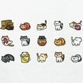thumbnail image 3 of CafePress - Neko Atsume T Shirt - 100% Cotton Ringed T-Shirt, 3 of 4