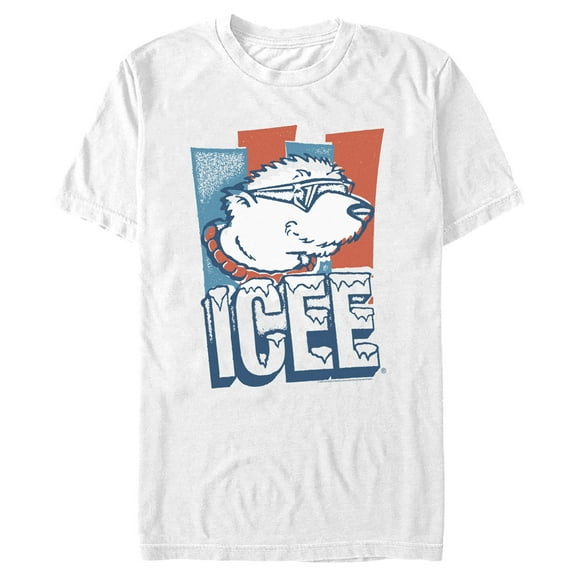 Men's ICEE Bear Retro Logo Graphic Tee White 2X Large