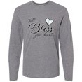 thumbnail image 3 of Inktastic Well Bless Your Heart with Calico Print Long Sleeve T-Shirt, 3 of 5