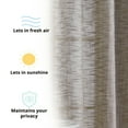 thumbnail image 6 of THD Harley Faux Linen Textured Semi Sheer Sun Light Filtering Window Grommet Curtain Panels, Set of 2 Panels, 6 of 7