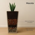 thumbnail image 2 of Maceta Cuadrada Alta Elly Decor 28 x 61 cm Color Gris Cemento, 2 of 6