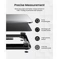 thumbnail image 3 of Scale for Body Weight, Mechanical Bathroom Weighing Scale, Highly Accurate & Measures Weight up to 400 lb/180kg, Batteries Included, 11"/280mm, Black, 3 of 8