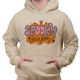 thumbnail image 2 of Retro Pumpkin Spooky Season Hoodie Sweatshirt Unisex X-Large Sand, 2 of 5