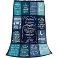 thumbnail image 2 of Birthday Gifts for Men Brother Blanket Christmas Gitfs for Men Brother - Brother Gifts from Sister - Gifts for Brother Blanket 50"x60", 2 of 6