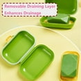 thumbnail image 6 of Twfbrm Travel Soap Case with Lid, Portable Soap Container with Draining Layer, Enhanced Leakproof Silicone Sealing Travel Bar Soap Holder Compact Plastic Soap Box for Bathroom, Shower, Gym, Camping, 6 of 9