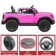 thumbnail image 4 of Camioneta Eléctrica Montable para Niños 12V Control Remoto Bluetooth Luces Sonidos Apta desde 3 Años - Rosa, 4 of 7