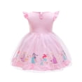 thumbnail image 2 of Emy Dola 1-6T Toddler Girls Puff Sleeve Fairy Tutu Dress Kids Princess Fancy Party Cosplay Costume Dress Up Skirt, 2 of 7