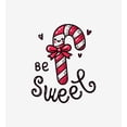 thumbnail image 4 of Be Sweet Candy Cane Youth White Crew Neck Short Sleeve Tee-Small, 4 of 4