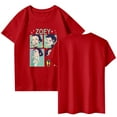 thumbnail image 1 of Pop cazadora para niña Demon Hunters Graphic Round-Neck Short Sleeve T Shirt For Kids Youth Fashion Tee With Cartoon Print Design Soft Blend Top For Children （Red）, 1 of 3