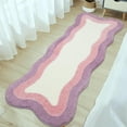 thumbnail image 2 of HAOCOO Bathroom Runner Rug, 18x47 inch, Microfiber Luxury Soft Non Slip Washable, Room Decor Aesthetic Long Rug for Indoor Doormat Tub Bedside Decor, 2 of 7