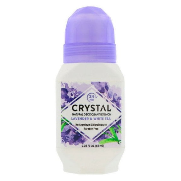 Crystal Essence Mineral Deodorant Roll-On Lavender & White Tea 2.25 oz, 6 Pack