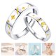 thumbnail image 4 of 2 anillos de promesa para pareja, anillos creativos de luna y estrella, anillos ajustables para los dedos., 4 of 4