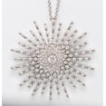 thumbnail image 5 of 18k White Gold Round Diamond Large Multi-Stone Stone Prong Setting Starburst Necklace Pendant(1.5 Ct, G, VS), 5 of 5