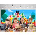 thumbnail image 4 of Happy Birthday Mickey Anime Cartoon Theme Backdrops Banner Birthday Party Decor Supplies,5.9x3.6ft, 4 of 4