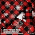 thumbnail image 2 of Renaiss 42 x 63 Inch Red Black Buffalo Plaid Bedroom Curtains Snowflakes Pattern Christmas Decorative Curtains for Living Room Winter Party Window Treatment Gingham Restaurant Drapes 2 Panels, 2 of 8