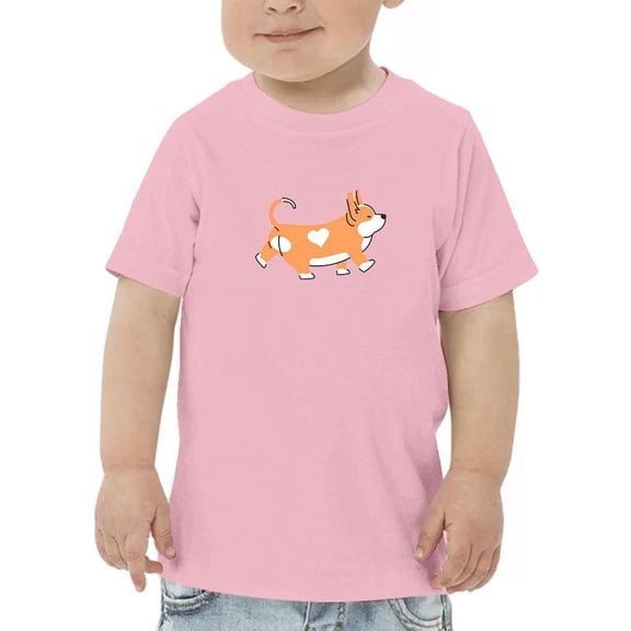 Cute Corgi Dog Walking T-Shirt Toddler -Image by Shutterstock, 2 Toddler