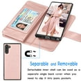 thumbnail image 4 of Galaxy Note 10 5G Case, Galaxy Note 10 5G Wallet Case, Tekcoo Luxury Cash Credit Card Slots Holder Carrying Folio Flip PU Leather Cover [Detachable Magnetic Hard Case] Kickstand & Hand Strap, 4 of 7