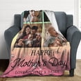 thumbnail image 3 of Custom Blanket with Pictures Christmas Personalized Blankets and Throws Birthday Xmas Gift for Dad Mom Friend Family Photo Blanket Blankets, 3 of 5