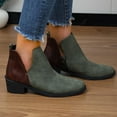 thumbnail image 6 of POROPL Boots for Women Ankle Winter Chunky Suede Leather Shoes,Boots for Saving Size 6.5, 6 of 7