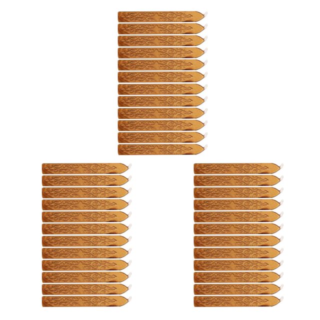 Monstrate 12 piezas de cera para sellar cuentas de cera patrón de flecha ampliamente utilizado DIY para boda fácil de usar y limpiar decoración regalo oro rojo 3piezas Monstrate CBP186936