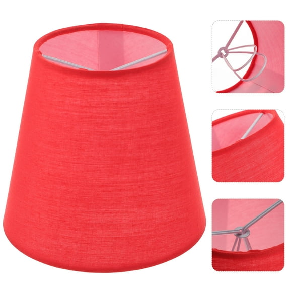 GOOHOCHY Lampshade Light Shade Shade Accessories Lamp Shade for Table Lamp 14X14X13CM Red