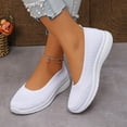 thumbnail image 5 of Women's Breathable Knit Slip-On Sneakers - Lightweight Casual Walking Shoes, Non-Slip Comfort Flats 37, 5 of 7