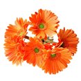 thumbnail image 2 of Cateissary Paquete de crisantemo artificial Flor de simulación PU Decoración Falsa Flores artificiales naranja Cateissary HA7497-07B, 2 of 6