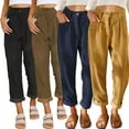 thumbnail image 2 of FLMEI Womens Corduroy Pants Corduroy Pants for Women Casual Trousers Loose Fit Slacks Long Pants with Pockets S-XXXL, 2 of 10