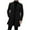 Black, variant on Aihuaihua Mens Trench Coat Slim Fit Single Brested Overcoat Winter Notched Collar Wool Blend Long Winter Coats With Pockets GY1 L