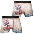thumbnail image 3 of Vintage Patriotic Brittany Spaniel 4th of July Independence Memorial Day All Over Print Boxer Briefs Underwear for Men Dad Brittany Dog Lover Gifts Idea - 01006, 3 of 6