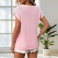 thumbnail image 5 of SPZTSX Knit Tops for Women V-Neck Short Sleeve Fashion Loose Fit Casual Daily Summer Sweater Vests, 5 of 5