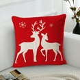 thumbnail image 4 of Breathable Pillow Case Single-sided Flax Skin-friendly Christmas Cushion Cover for Home, 4 of 8