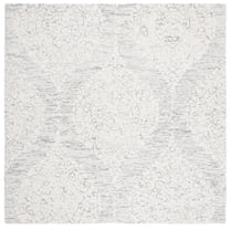 SAFAVIEH Metro Quinton Medallion Area Rug, Grey/Ivory, 6' x 6' Square