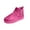 Hot Pink, variant on Round Toe Womans Boots Black Hiking Ankle Comfortable Non Slip Flat Booties Woman Shoes 42