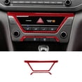 thumbnail image 1 of Real Bright Soft Car Interior Carbon Fiber Sticker Decoration2Pcs Red Carbon Fiber Center Console Dashbaord Cover For Hyundai ElantraAuto Car Protection Interior Accessories, 1 of 8