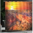 thumbnail image 4 of Ambesonne American Shower Curtain, Grand Canyon Horizon, 69"Wx75"L, Orange, 4 of 5