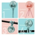 thumbnail image 3 of Mini Ventilateur avec 3 Vitesses, Design Portable et Suspendable, Puissance de Vent Réglable, Mode Veilleuse LED, 3 of 7