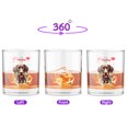 thumbnail image 2 of Happy Valentine's Day German Shorthaired Pointer holding flowers 11oz Whiskey Glass Mug GSP Lover Dog Gift Whiskey Cocktail Glasses Cup - 3005, 2 of 5