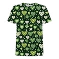 thumbnail image 4 of Blczomt Big and Tall Mens Short Sleeve Shirt Big & Tall St Patricks Day Green Tshirts Summer Irish Clover Graphic Casual Mens Tshirt, 4 of 5